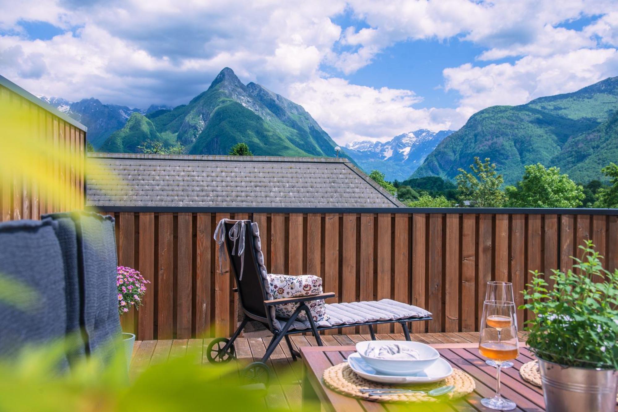 Apartma Zeleni Biser Bovec Esterno foto